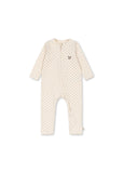 Konges Basic Zip Onesie ~ Blue Dot