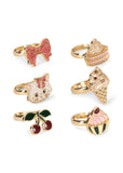 Konges Kitty Sweet Set of Rings ~ Gold