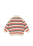 Konges Loupy Half Zip ~ Tangerine Stripe
