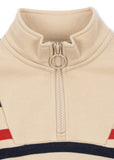 Konges Loupy Half Zip ~ Tangerine Stripe