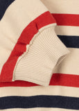 Konges Loupy Half Zip ~ Tangerine Stripe
