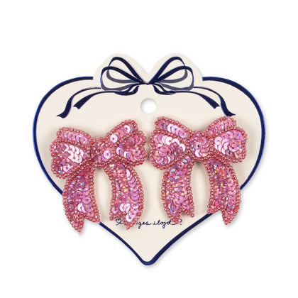 Konges Sequin Bow Hairclip ~ 2 Pack