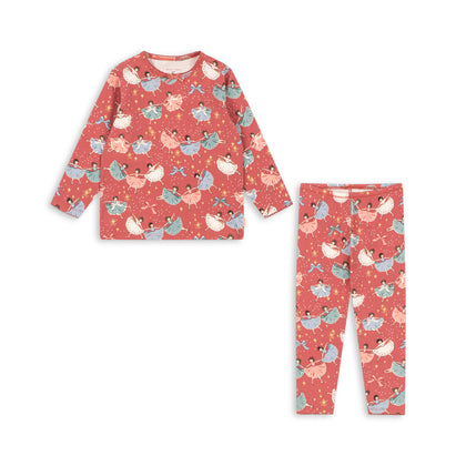 Konges Organic Pajama Set ~ Bow Ballerina