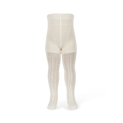 Konges Wool Pointelle Tights ~ Off White