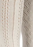 Konges Wool Pointelle Tights ~ Off White
