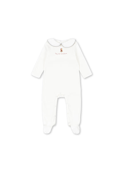 Konges My First Christmas Onesie GOTS ~ Optic White