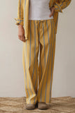 Donni Stripe Pop Drawstring Pant ~ Butter