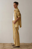 Donni Stripe Pop Drawstring Pant ~ Butter