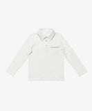 Oso & Me Parker LS Polo ~ Blue Piping