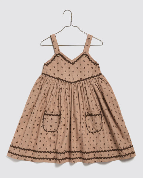 Little Cottons Patty Pinafore ~ Rosehip Floral