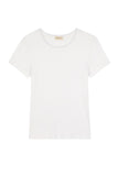 Donni The Vintage Rib Lace Tee ~ Powder