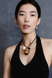 Chan Luu Petal Earrings White Pearl