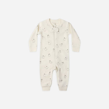 Quincy Mae Zip Long Sleeve Sleeper ~ Penguins