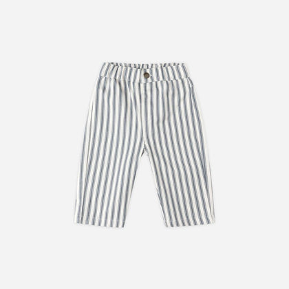 Quincy Mae Grayson Pant ~ Ocean pinstripe
