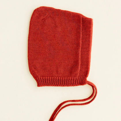 Hvid Pixie Bonnet Isidor ~ Red