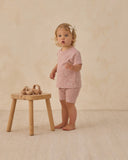 Quincy Mae Summer Pajama Set ~ Mauve Ditsy