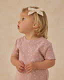 Quincy Mae Summer Pajama Set ~ Mauve Ditsy