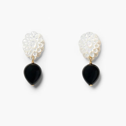 Chan Luu Peony Drop Earrings White MOP