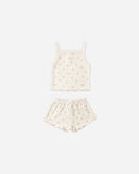 Quincy Mae Pointelle Tank + Shortie Set ~ Petit Fleur