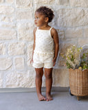 Quincy Mae Pointelle Tank + Shortie Set ~ Petit Fleur