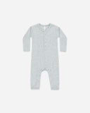 Quincy Mae Ribbed Baby Jumpsuit ~ Dusty Blue
