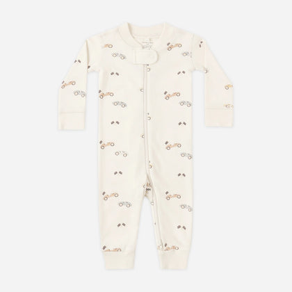 Quincy Mae Zip Long Sleeve Sleeper ~ Race car