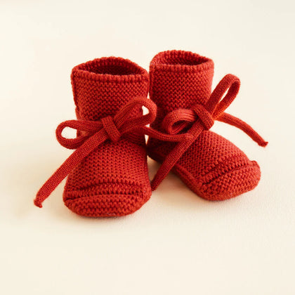 Hvid Booties ~ Cotton Candy Red