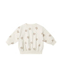 Quincy Mae Relaxed Bear Sweatshirt Set ~ Brown Bear