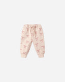 Quincy Mae Relaxed Fleece Sweatpant ~ Red Bows