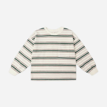 Rylee & Cru Relaxed Long Sleeve Tee ~ Retro Stripe