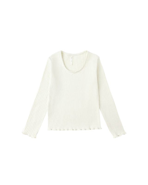 Rylee & Cru Ribbed LS ~ Ivory