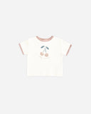 Quincy Ringer Tee ~ Cherry