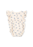 Konges Coco Romper GOTS ~ Bow Bleu