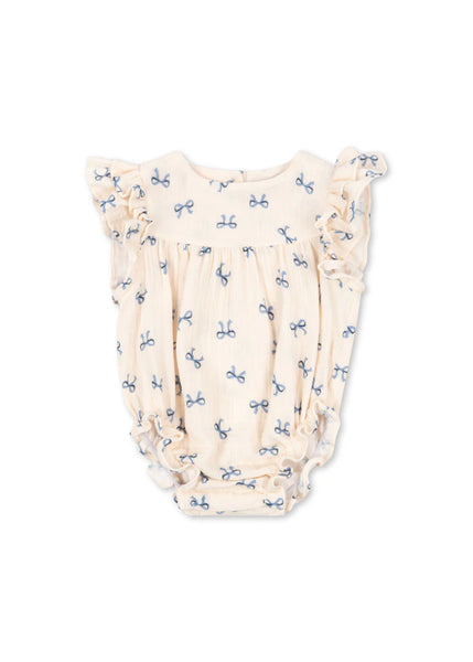 Konges Coco Romper GOTS ~ Bow Bleu