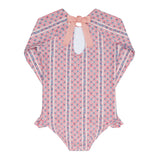 Minnow Girls Rosa Vine Rashguard One Piece