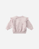 Quincy Mae Ruffle Fleece Sweatshirt ~ Bows