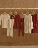 Rylee & Cru Ribbed LS Top ~ Ruby Ditsy