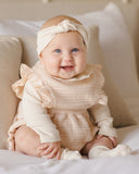 Quincy Mae Ruffle Collar Bodysuit ~ Natural