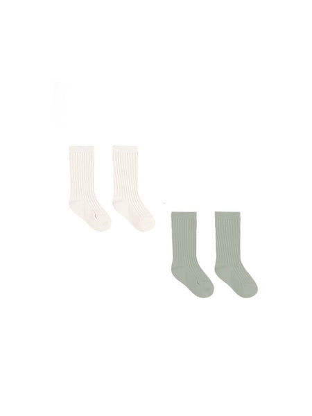 Quincy Mae Sock Set ~ Natural, Sage