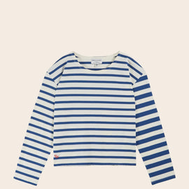 Emile et Ida Women Ecru Sailor T-shirt ~ Navy
