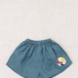 Misha & Puff Baby Seaside Short ~ Blueslate