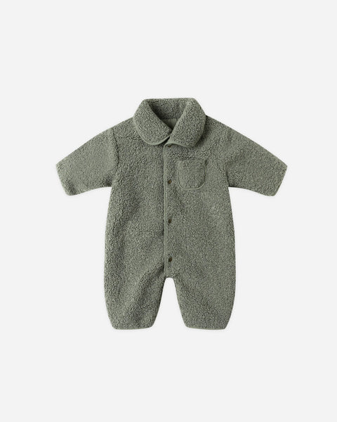 Quincy Mae Shearling Jumpsuit ~ Forest