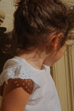 Konges Rosie H-W Fiori Top GOTS ~ Optic White