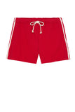 Donni Stripe Eco-Terry Short ~ Bell Pepper