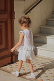 Konges Rosie H-W Fiori Shorts GOTS ~ Optic White
