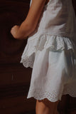 Konges Rosie H-W Fiori Shorts GOTS ~ Optic White