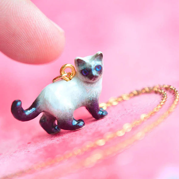 Siamese sales cat necklace