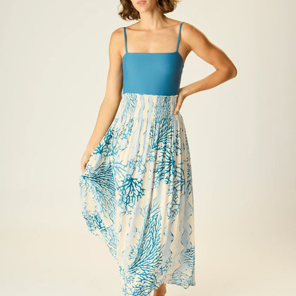 Natalie Martin Bella Skirt ~ Coral Wave Sky