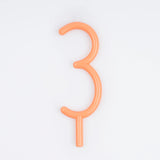 Meri Meri Number 3 Candle