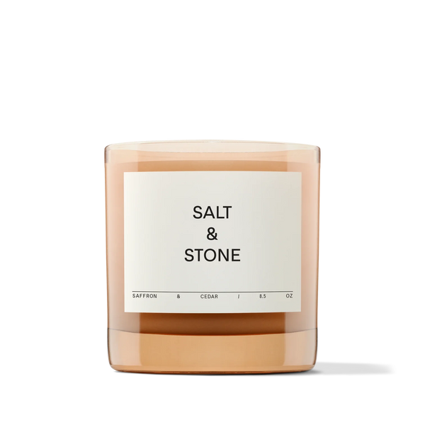 Salt & Stone Candle ~ Saffron & Cedar
